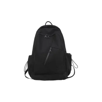 Huangmu Nylon Student Backpack Laptop Bag Backpack Regular Unisex Black/White/Khaki/Gray/Red