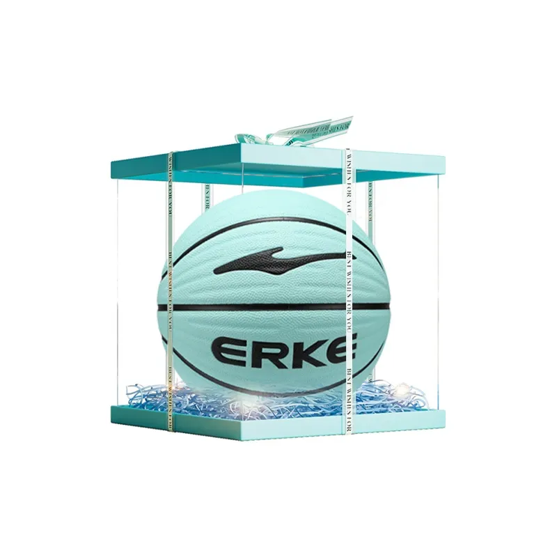 Erke PU Basketball Green Size 7 Training Match Unisex-3
