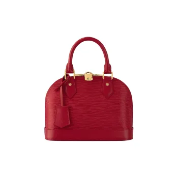 LOUIS VUITTON Alma BB Epi Grained Leather Portable Crossbody Bag Shoulder Bag Women's Red