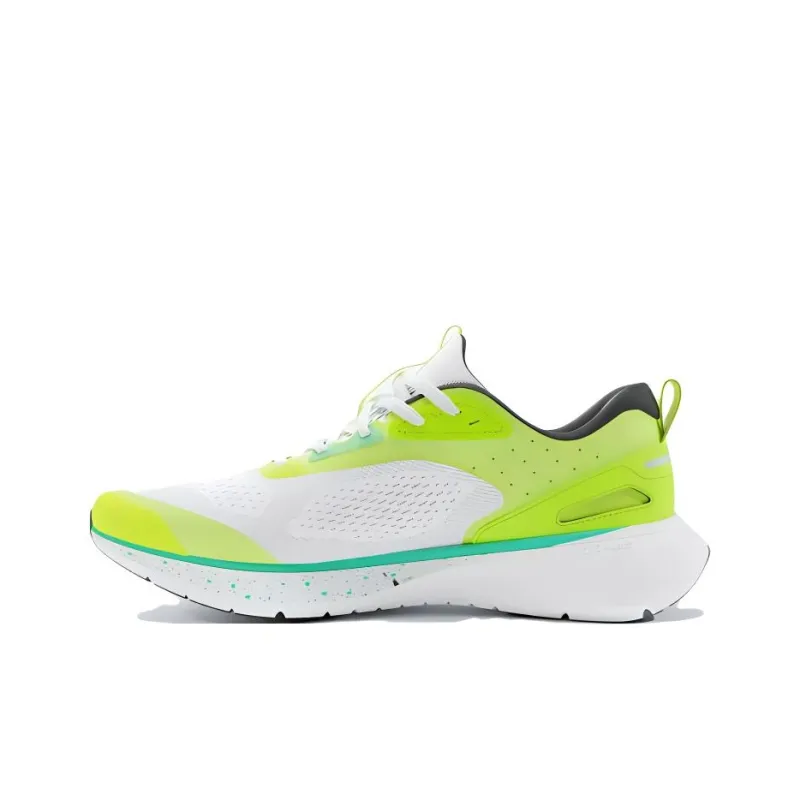 DECATHLON Cushioning Anti Slip Wear Resistant Breathability Low Top Running Shoes Men's White Green-0