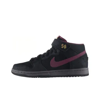 Nike Sb Dunk Mid Black Ostrich Cherrywood