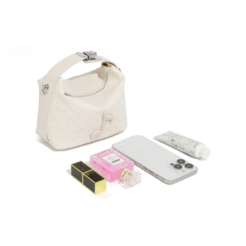 KKA PU Handbags Shoulder Bag Crossbody Bag Regular Women's Ecru/Black/Silver-2