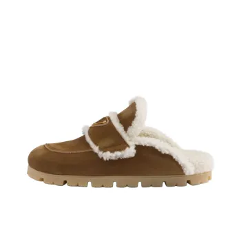 PRADA Closed Toe Slippers Women's Brown