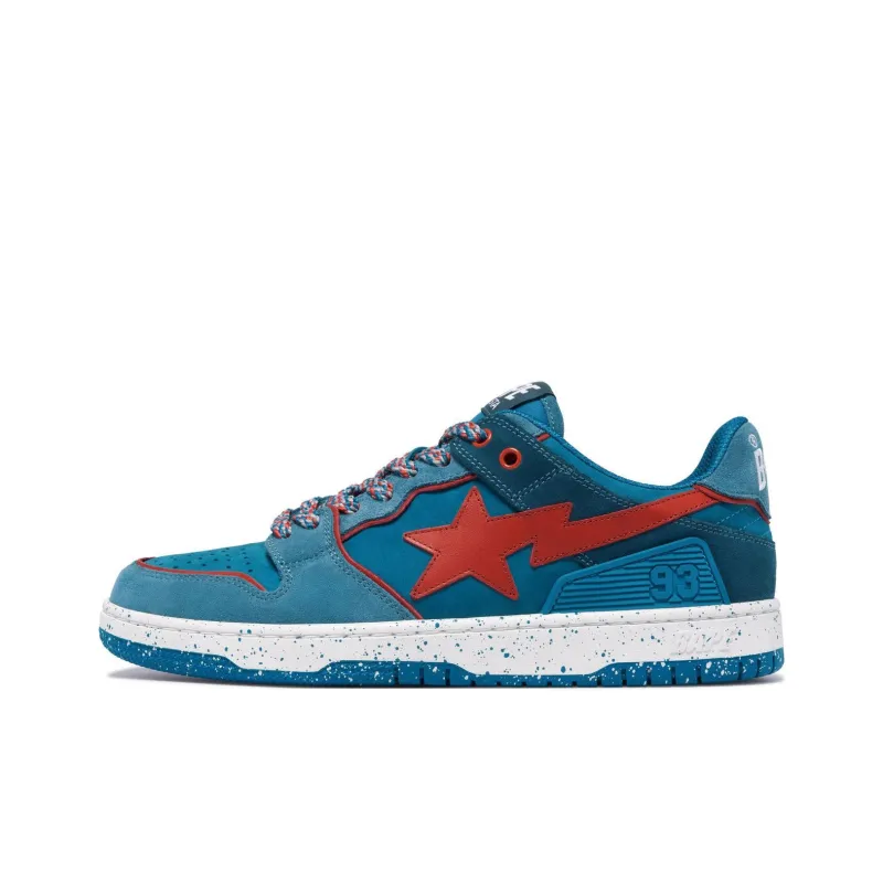 A BATHING APE SK8 Slip Resistant Low Top Skateboard Shoes Women's-0