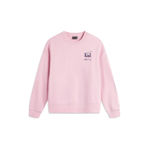 LINING Sports Life Collection Sweatshirts Women's Sheer Pink