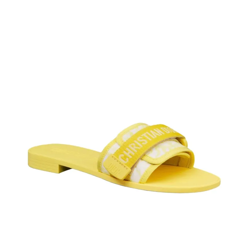 DIOR Diorevolution Slide Slippers Women's Yellow-2