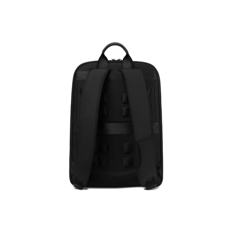 QRST Polyester Backpack Laptop Bag Backpack Regular Men's Black-3