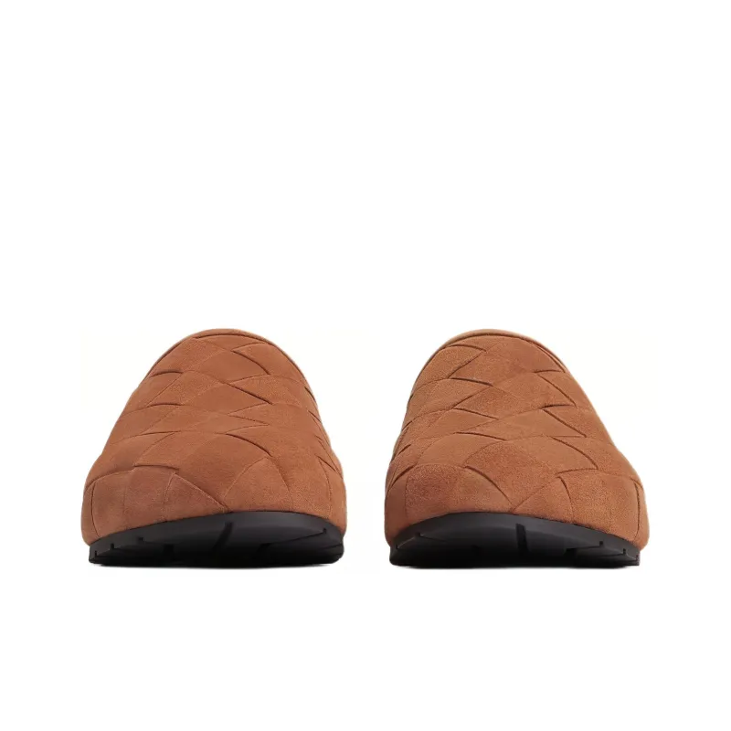 Bottega Veneta Closed Toe Slippers Women's Red Brown-2
