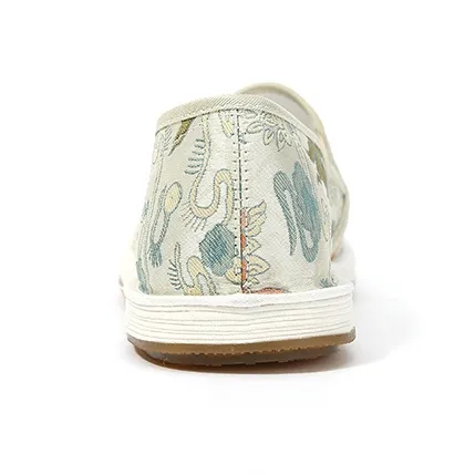 Old Meihua Casual Single Shoes Women's Green-3