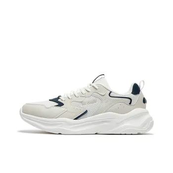 361° Ke Song 2 Anti-Slip Wear-Resistant Low-Top Casual Shoes Men's Feather White