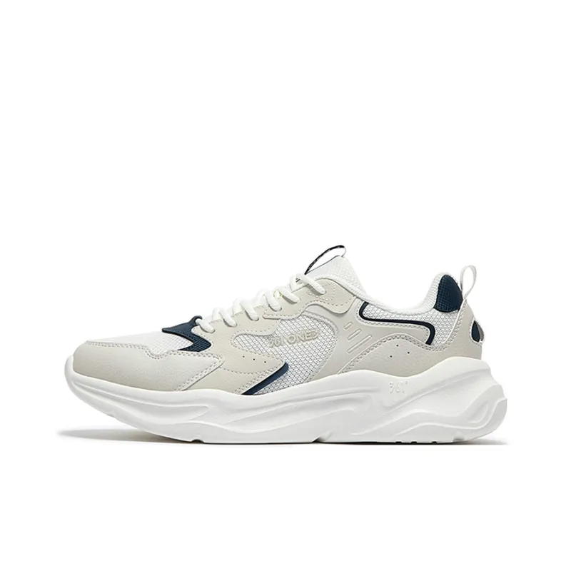 361° Ke Song 2 Anti Slip Wear Resistant Low Top Casual Shoes Men's Feather White-0
