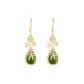 Hetian Jade Pipas Hoop Earrings