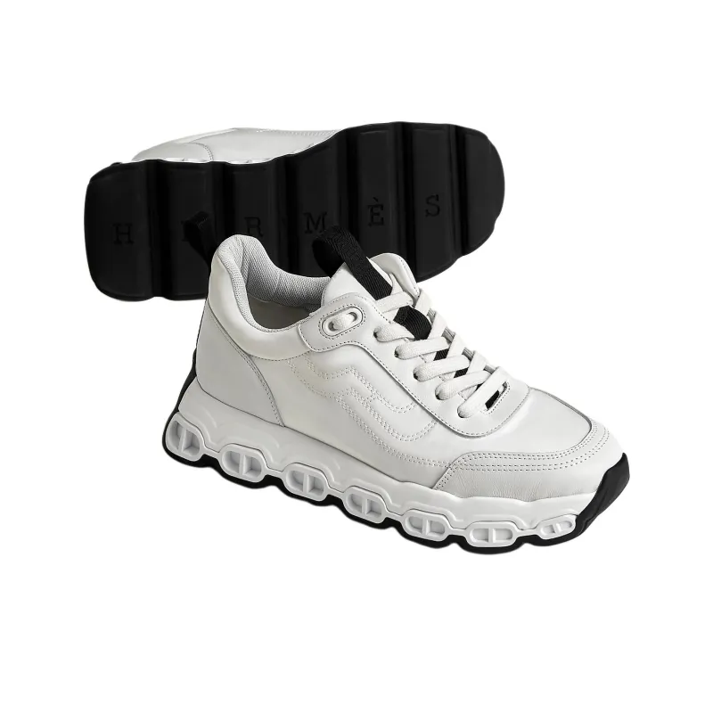 HERMES Chaine D'Ancre Impulse Low-Top Casual Shoes Women's White-3