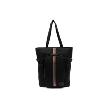 Paul Smith Cow Leather Tote Unisex Black