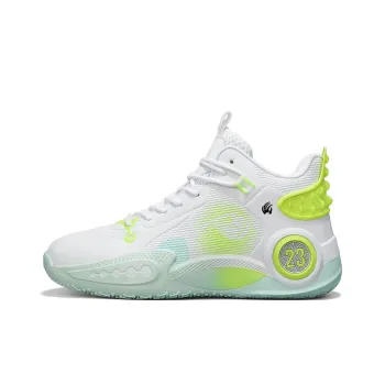 Animal Claws Slip Resistant Lightweight Rebound Mid Top Basketball Shoes Unisex Standard White