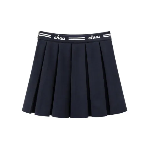 CHUU Casual Short Skirts Women's Navy Blue