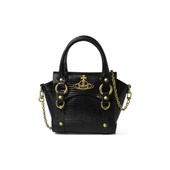 Vivienne Westwood BETTY Calfskin Shoulder Bag, Crossbody Bag, Handbag Mini Women's Black