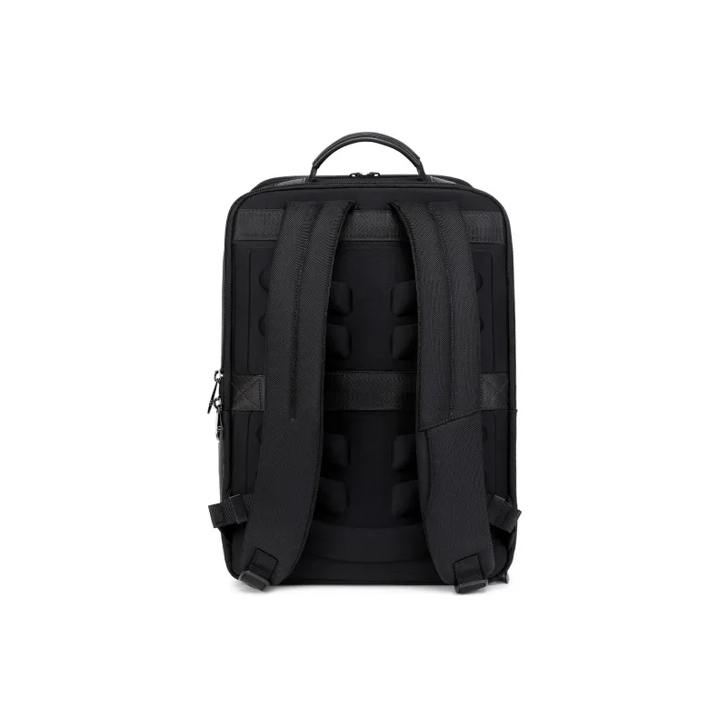 QRST Microfiber With Oxford Backpack, Laptop Bag, Travel Bag Men's Black-2