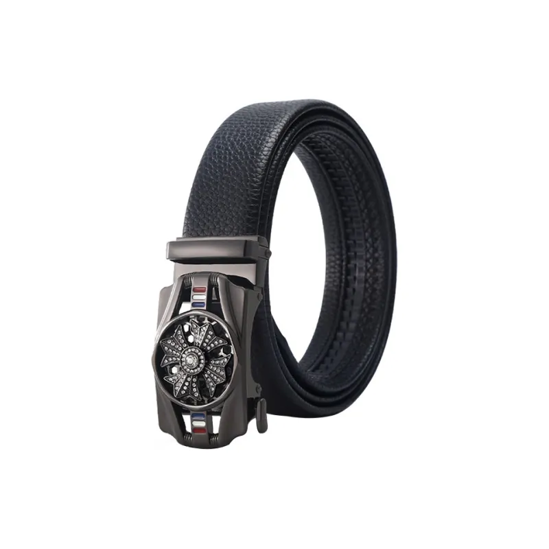 JONNY MOORE Alloy Leather Belts Men's 3.5-5