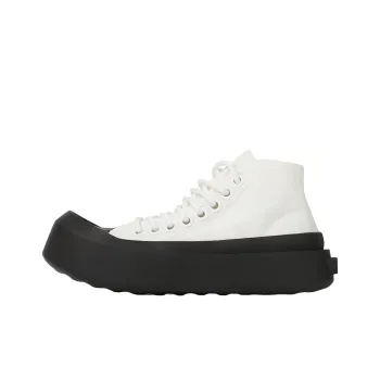 Bottega Veneta Jumbo High Top Stylish Skateboarding Shoes Men's White