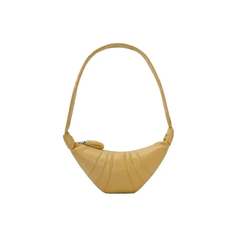 Lemaire Soft Leather Croissant Bag, Portable Crossbody Bag, Shoulder Bag Unisex Butter-1