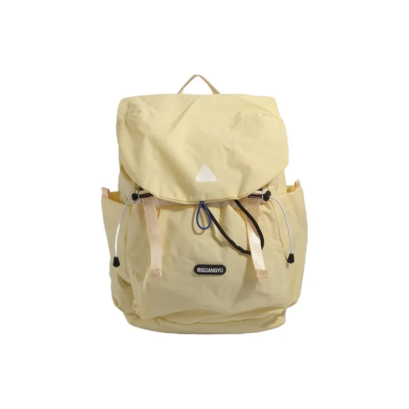 S.REPHEN Nylon Backpack Hiking Bag Backpack Unisex Black/Gray/Yellow-12