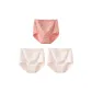 G Set-High-Rise Pastoral Style-Pink+White+White (3 Pack)