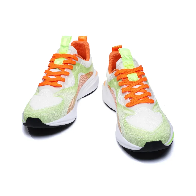 Yamid Balance Lightweight Low Top Sprint Running Shoes Men's Green Orange-4