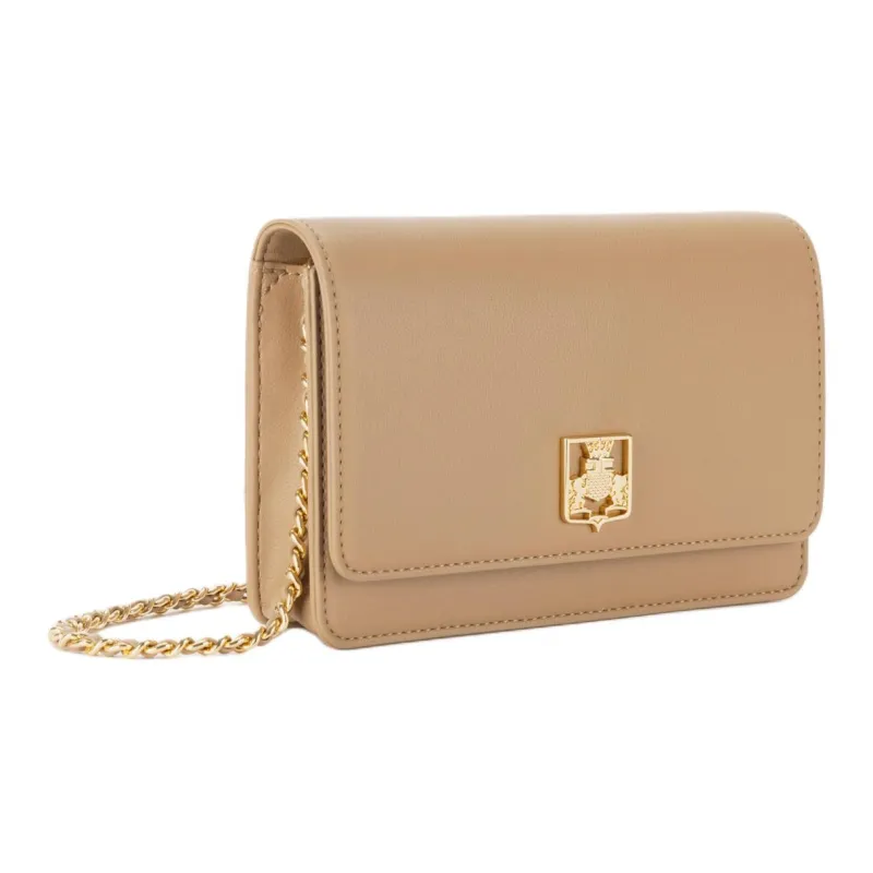 Elisabetta Franchi Polyester Crossbody Bag, Shoulder Bag Women's Camel-1