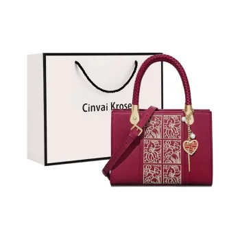 Simvay Clos Cow Leather With Synthetic Leather One Shoulder Handbags Small Size Women's
