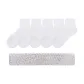 5 Pack[Short White 5][Mesh Cut Sole]