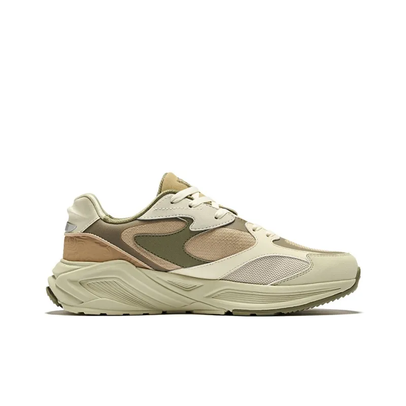 Erke Durable Breathable Low Top Casual Shoes Men's Light Brown-1