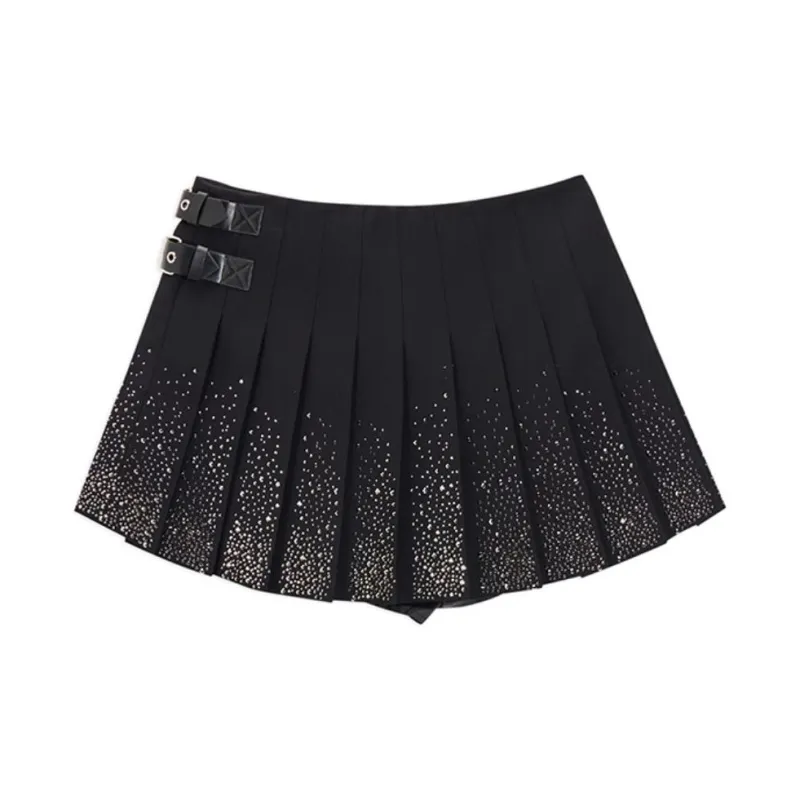 Ed Hardy FW24 Casual Short Skirts Women's Black-1