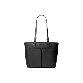 MICHAEL KORS Jet Set Polyurethane Tote Bag Shopping Bag Handbag Medium Size Women's Black