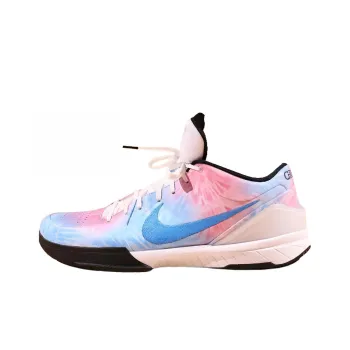 Nike Zoom Kobe 4 Protro PE Wear Resistant Low Top Basketball Shoes Men's Blue Pink