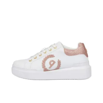 Pollini Carrie Skateboard Shoes 4.5cm Women's White