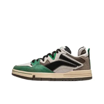 LiNing Wave Pro Lightweight And Breathable Low Top Skateboard Shoes Men's Gray Green