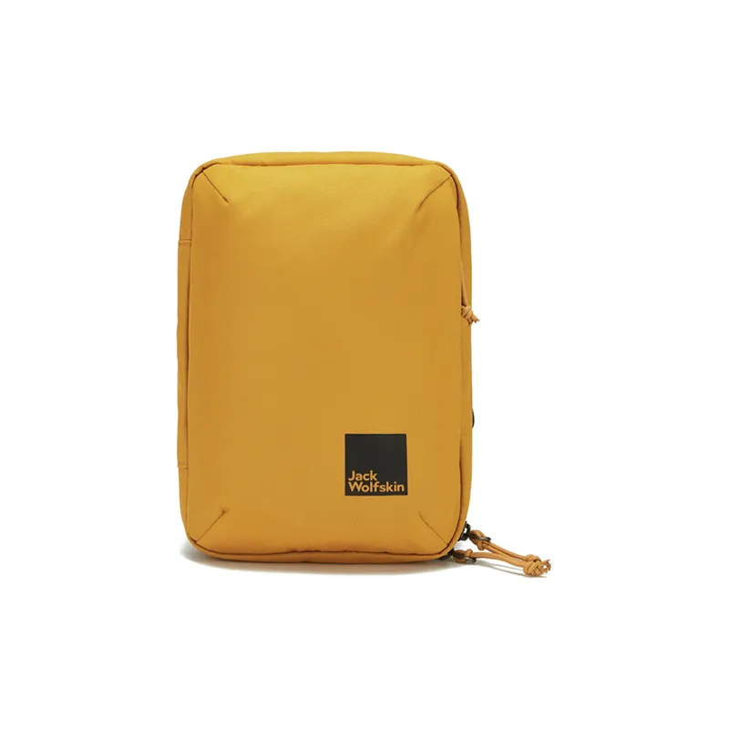 Jack Wolfskin Polyester Crossbody Bag Regular Unisex Black/Moss Green/Burnt Yellow-8