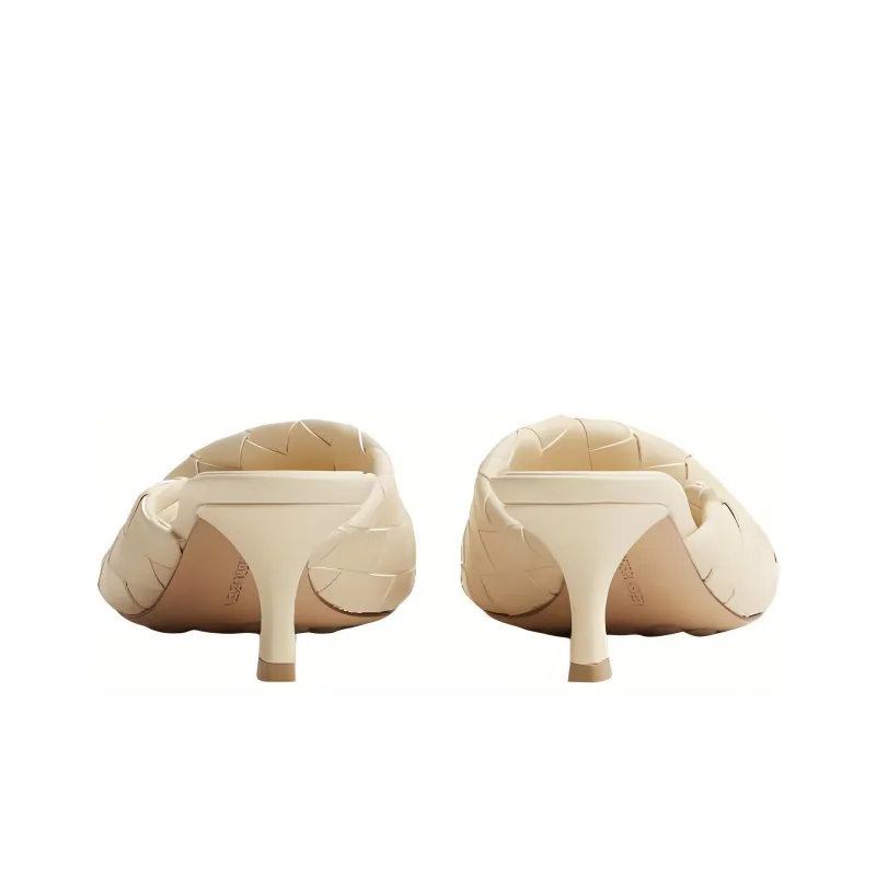 Bottega Veneta Blink Slide Slippers Women's Beige-4