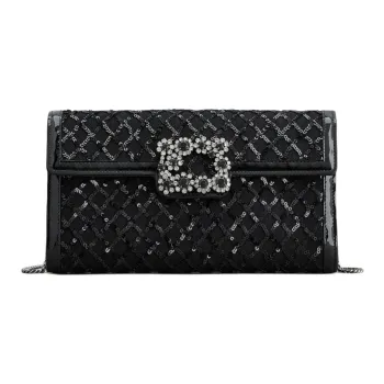 Roger Vivier Embellished Chain Shoulder Bag