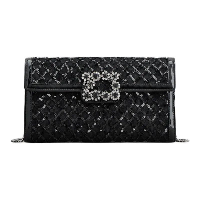 Roger Vivier Embellished Chain Shoulder Bag-0