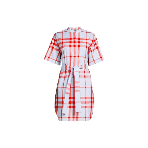 Burberry Short-Sleeved Dresses Women's Multicolor