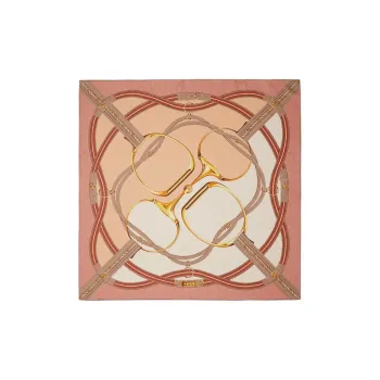 GUCCI Horsebit print Silk Scarf