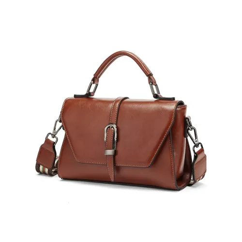 CORALDAISY Synthetic Leather Handbag Crossbody Bag Women's Earth Brown/Tan/Midnight Black