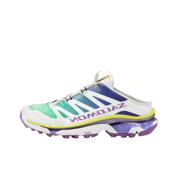 SALOMON x MM6 Maison Margiela XT 4 Rubber Sole Slip Resistant Wrap toe Slippers Unisex Cyan White Purple