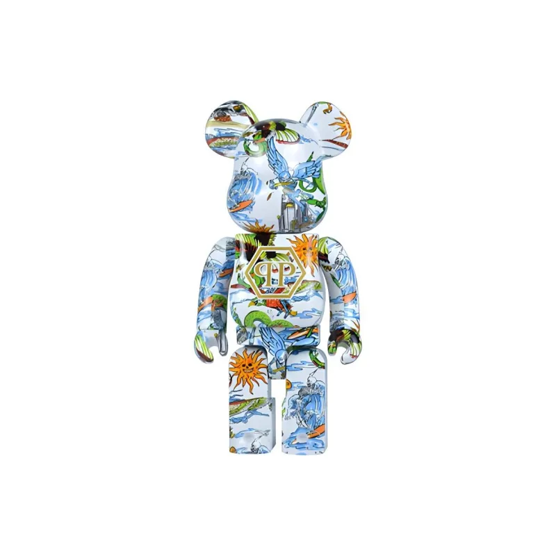 BE@RBRICK x PHILIPP PLEIN 400%100% Challenger The Brave MACAU Trendy Figures 7cm/28cm-2