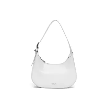 Tanita West Cow Leather Crossbody Shoulder Bags Women's Minimalist White