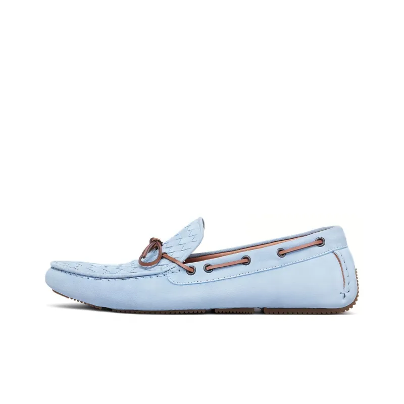 Bottega Veneta Casual Single Shoes Women's Light Blue-0