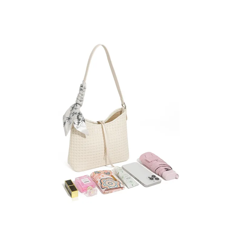 KKA Fabric With PU Handbag Shoulder Bag Crossbody Bag Regular Women's Beige Yellow/Black-2