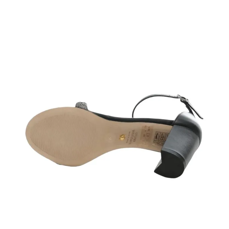 Stuart Weitzman/SW One Strap Sandals 8cm Women's Matte Black-6